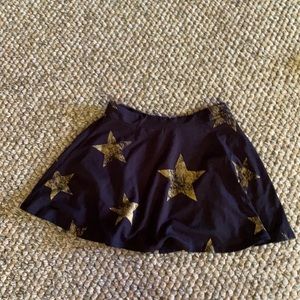 Flowers by Zoe black with gold stars skirt size 6X